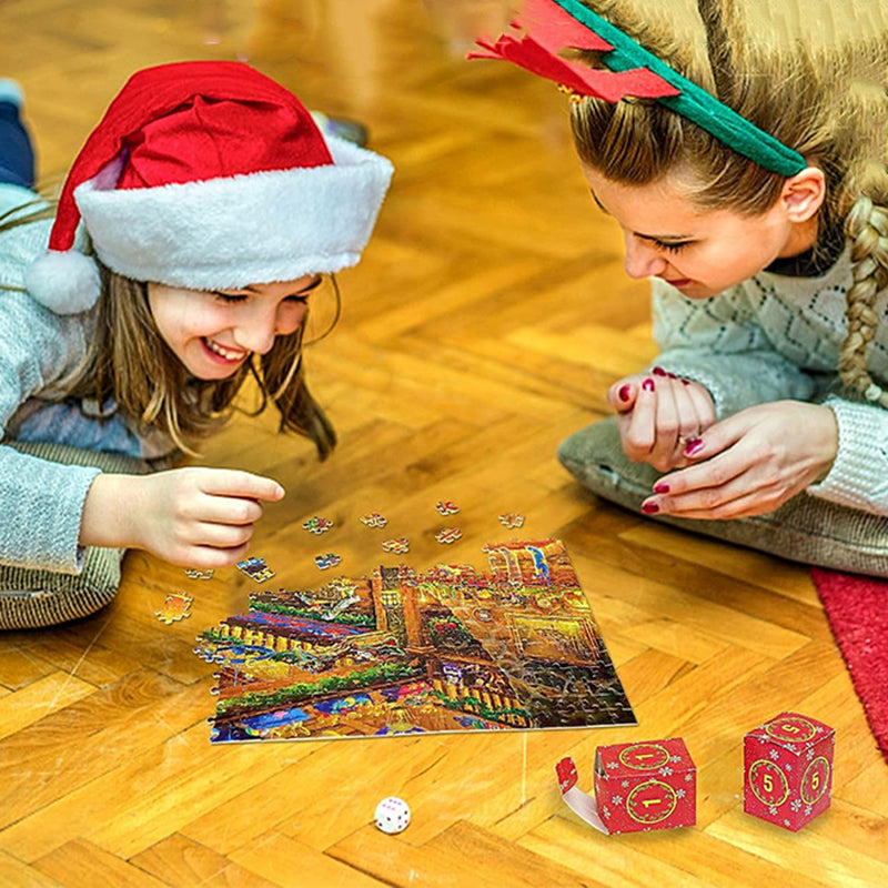 Julepuzzel Adventskalender - 24 Dagen Countdown