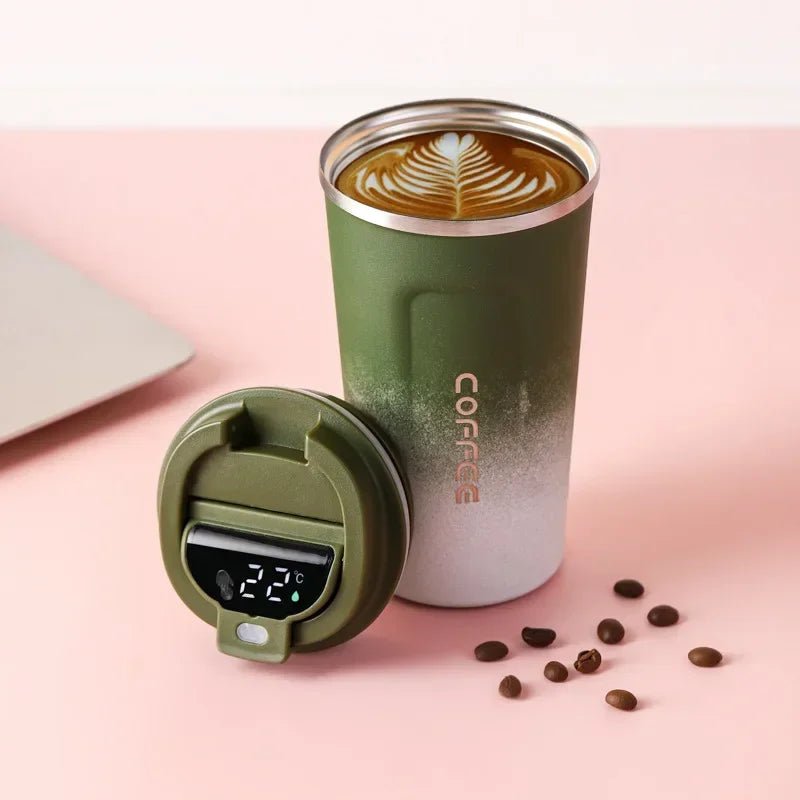 RVS Thermosbeker met Intelligente Temperatuurweergave – TempMate