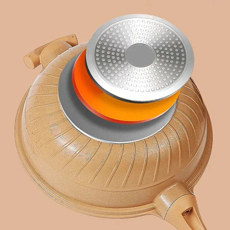 Multifunctionele Wokpan met Antiaanbaklaag - CookFlex