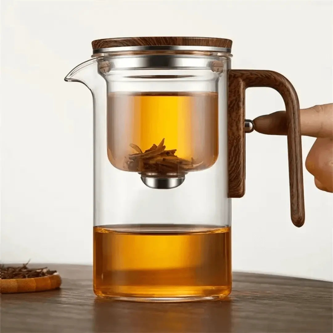 Stijlvolle transparante Theepot – ClearBrew