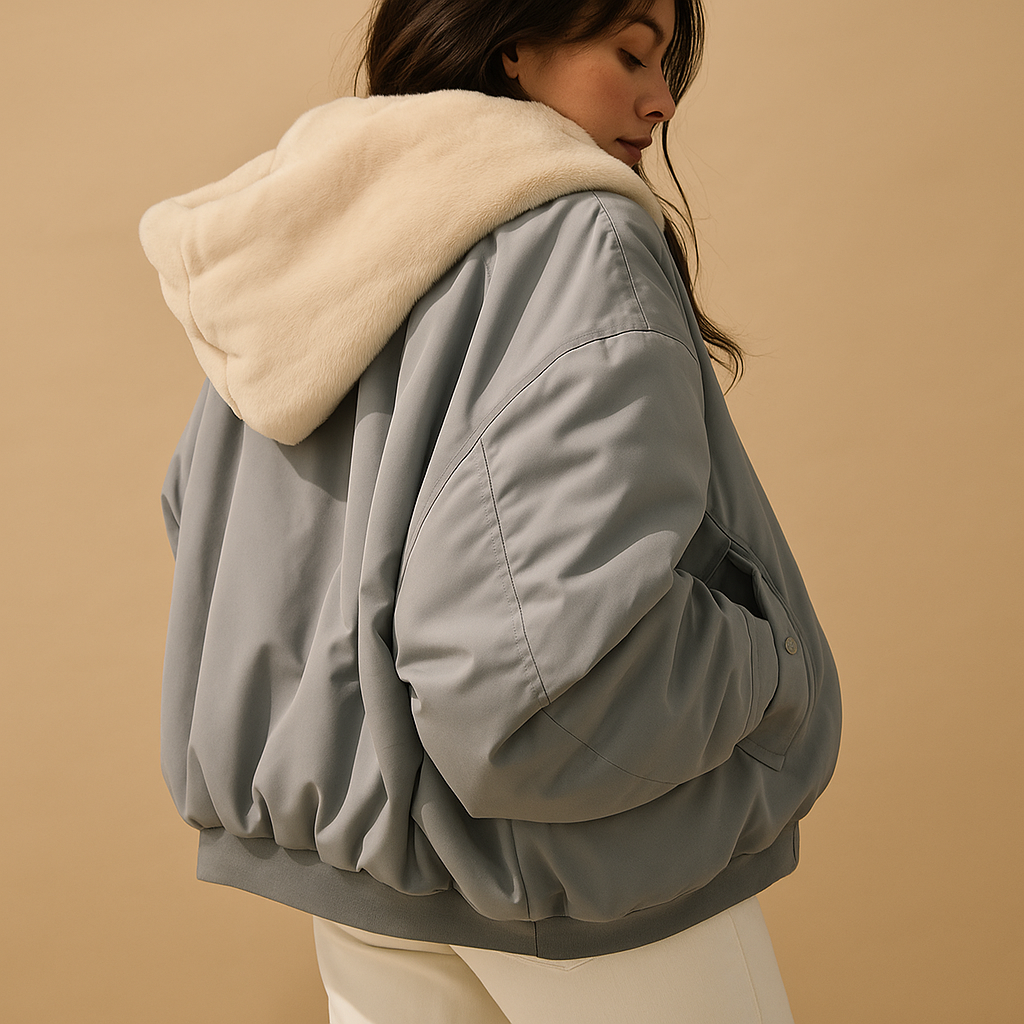 Yarice Korte Winterjas met Kapuze – Warm en Elegant