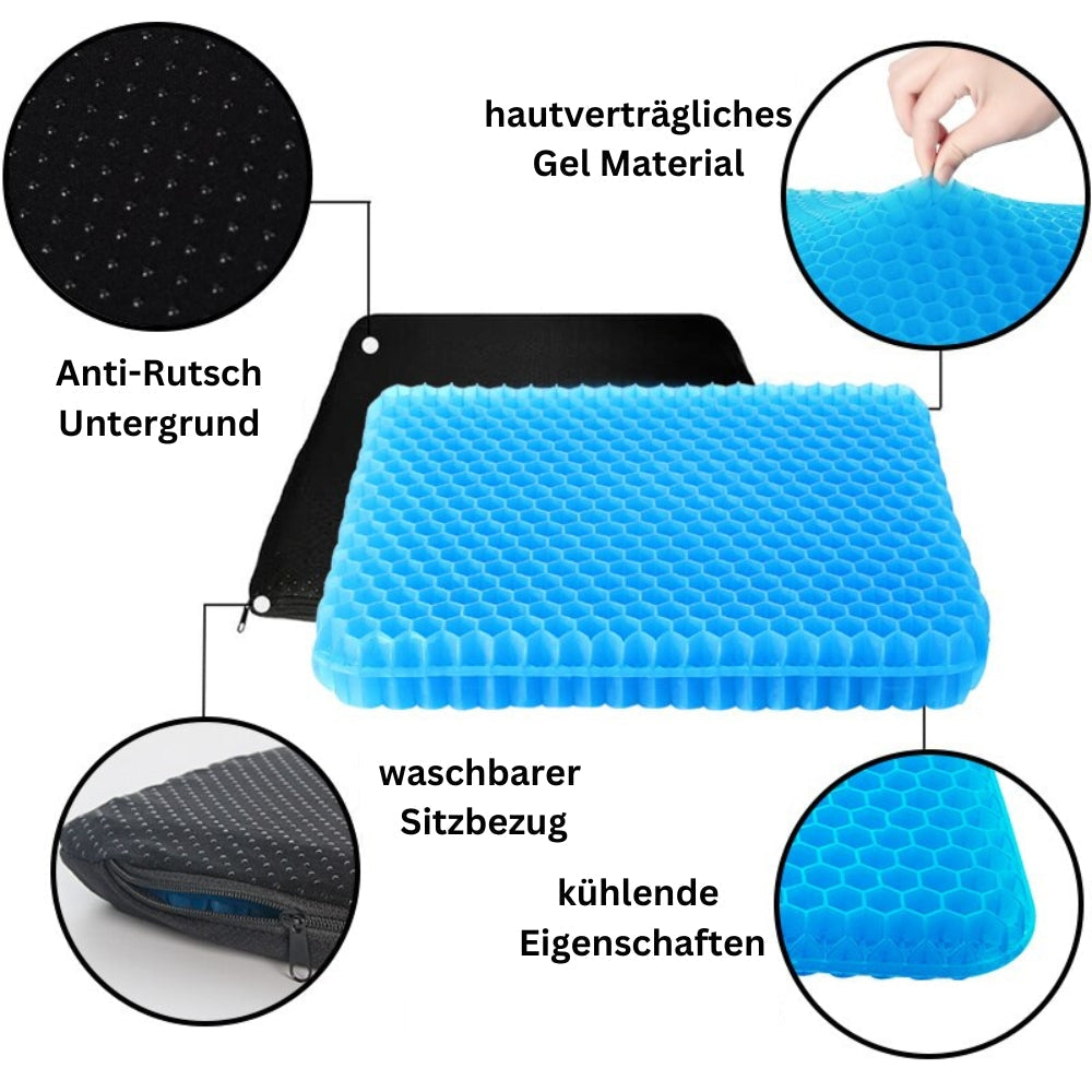 ErgoPad - ergonomisch Gel zitkussen