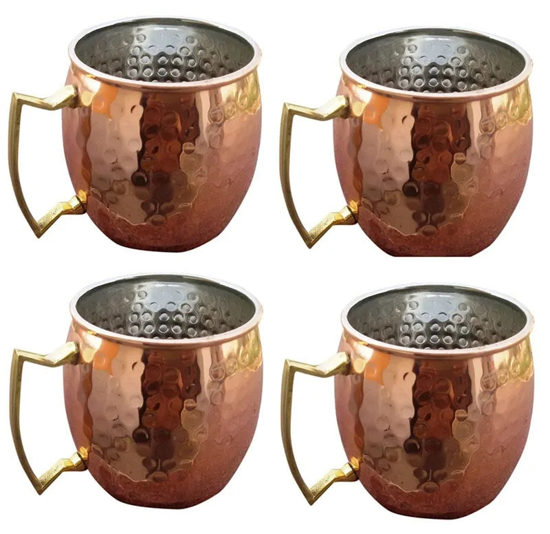 Gehamerde Koperbeker-Set - ChillCopper