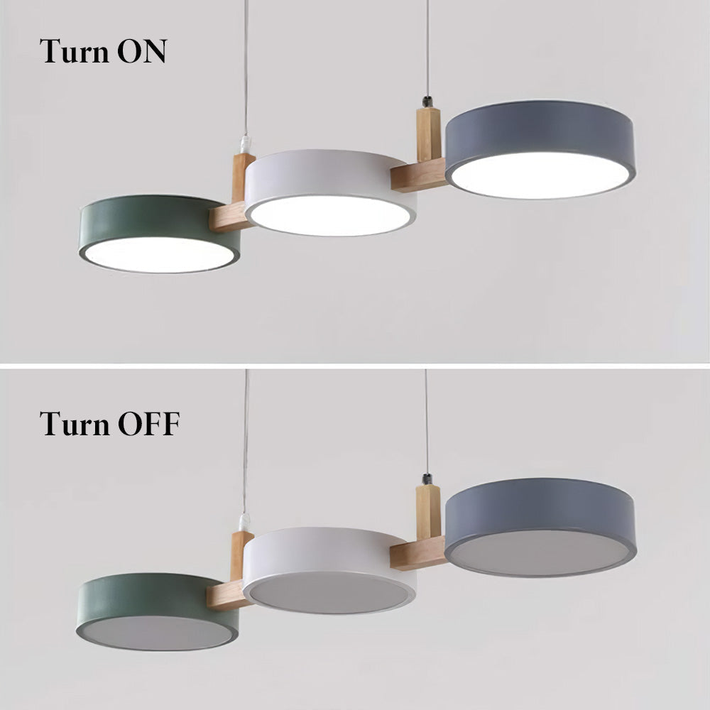 Noordse Flush Plafondlamp Met Meerdere Koppen Voor Keukens En Eetkamers