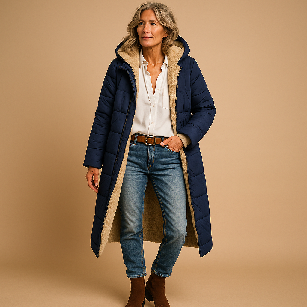 Lange Winterjas met Moderne Snit voor Dames | Ideaal voor Koude Dagen