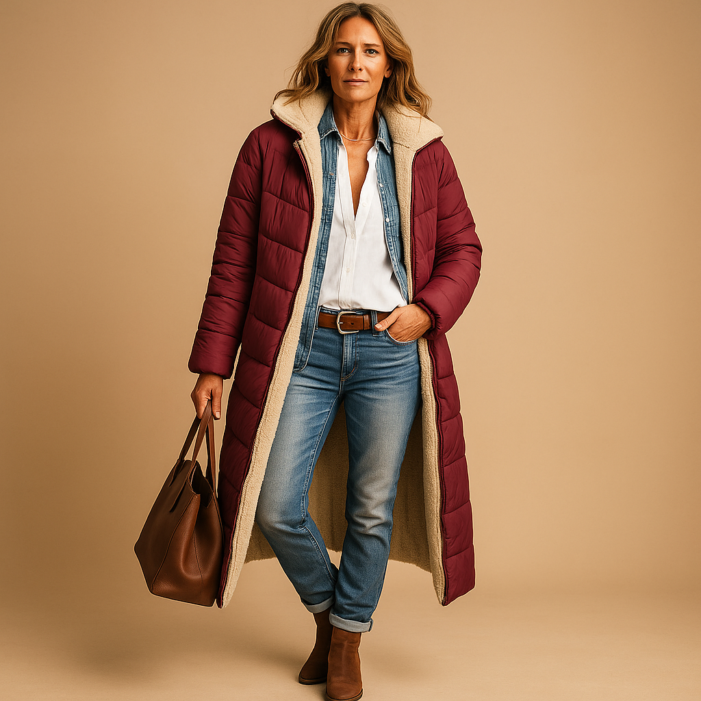 Lange Winterjas met Moderne Snit voor Dames | Ideaal voor Koude Dagen