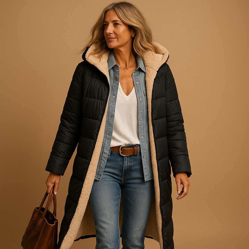 Lange Winterjas met Moderne Snit voor Dames | Ideaal voor Koude Dagen