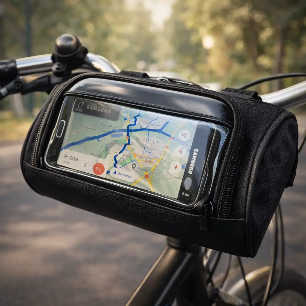 Fietstas voor het stuur | Waterdichte fietstas met touchscreen | Tourix