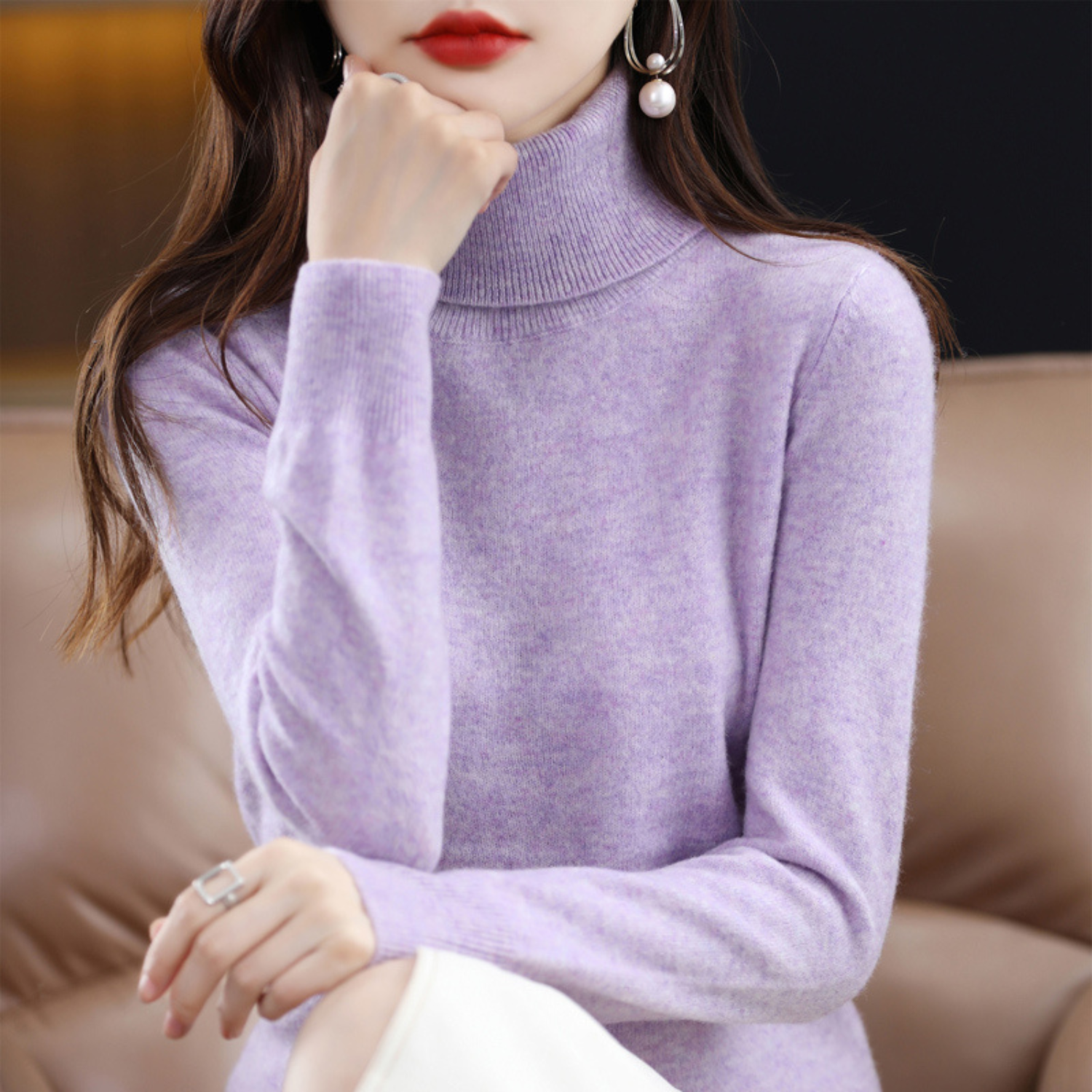 Winterse Luxe Kasjmier Dames Coltrui - Elena