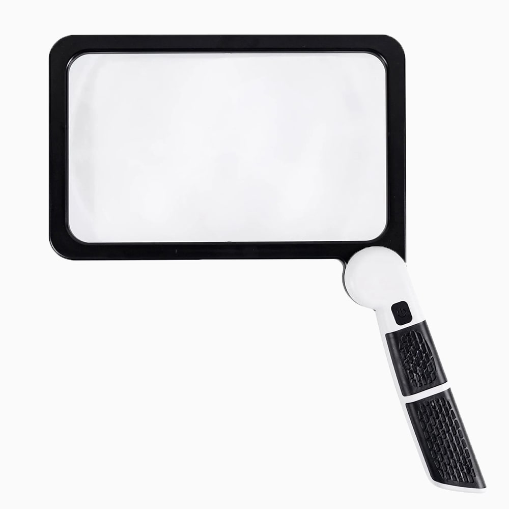 Volledige Handheld Vergrootglas – 5X Vergroting, LED verlicht vergrootglas met 3 modi, ideaal voor het lezen van boeken en voor senioren