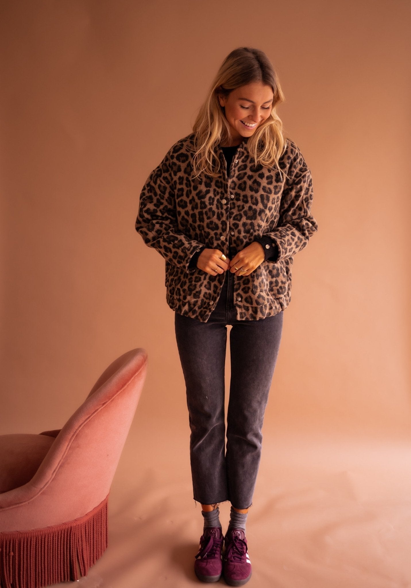 Susanne™ | Trendy Jas met Luipaardprint