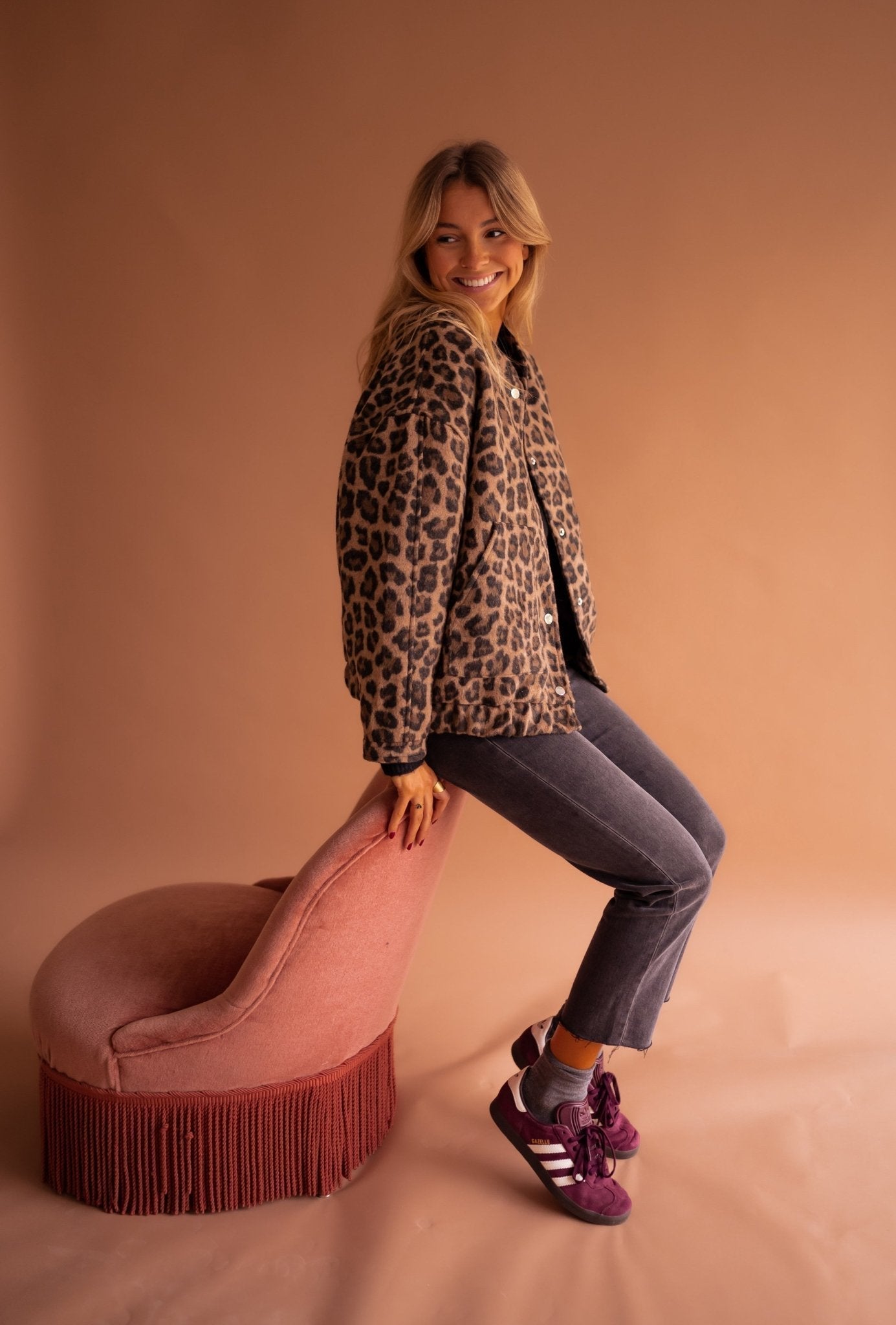 Susanne™ | Trendy Jas met Luipaardprint