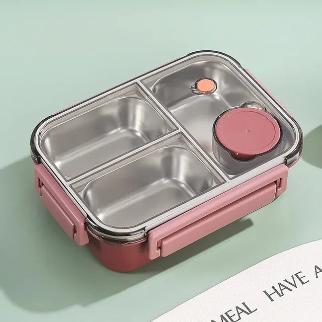 Lunchdoos | Thermobehälter voor Eten | Brooddoos met Vakken van RVS | Warmtecontainer | Esskraft