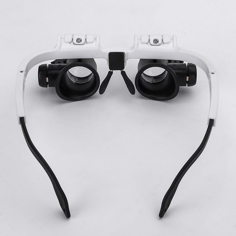 Lupenbril met licht en 8x, 15x & 23x vergroting | ZoomZicht