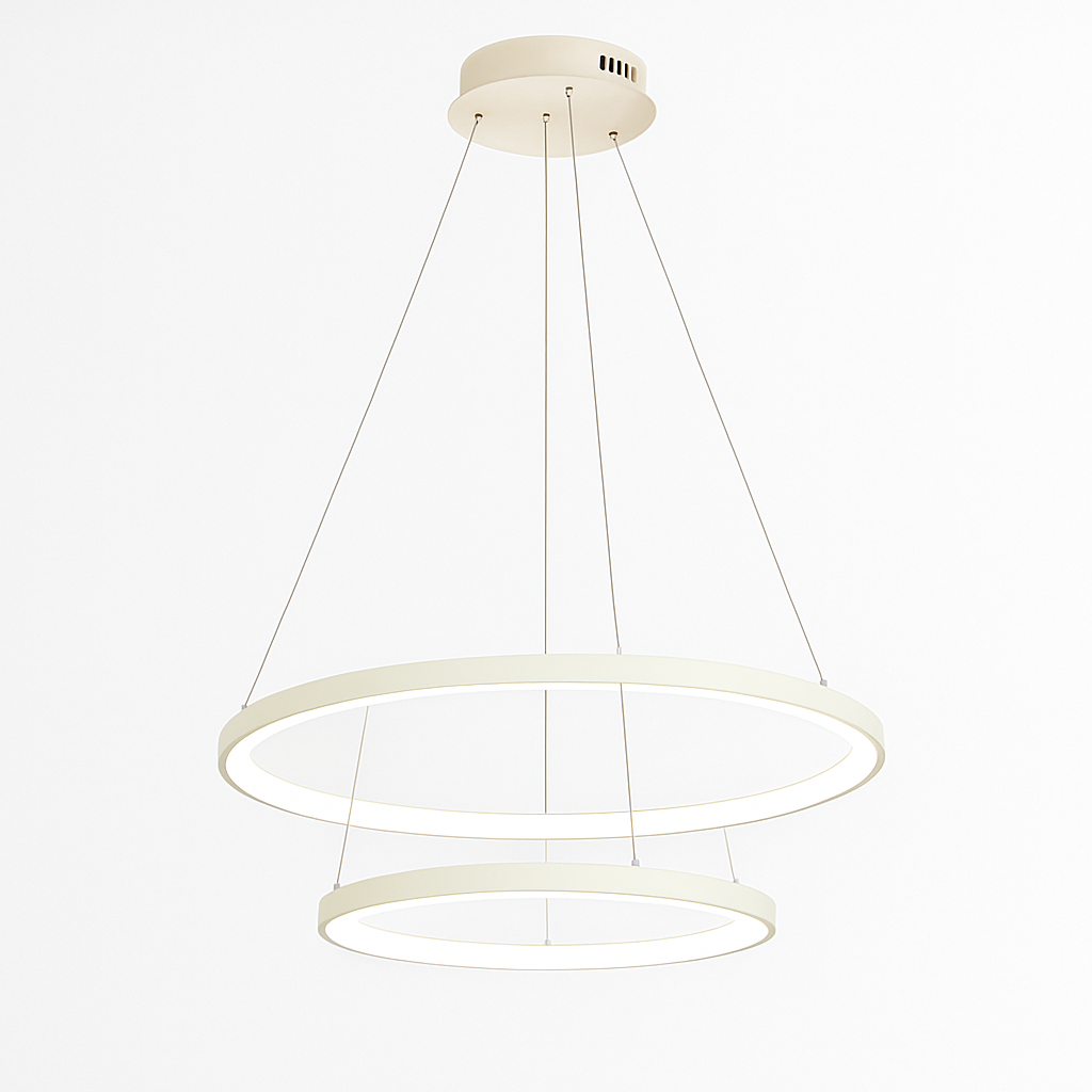 Design-Luster met LED-Hangringen Deco