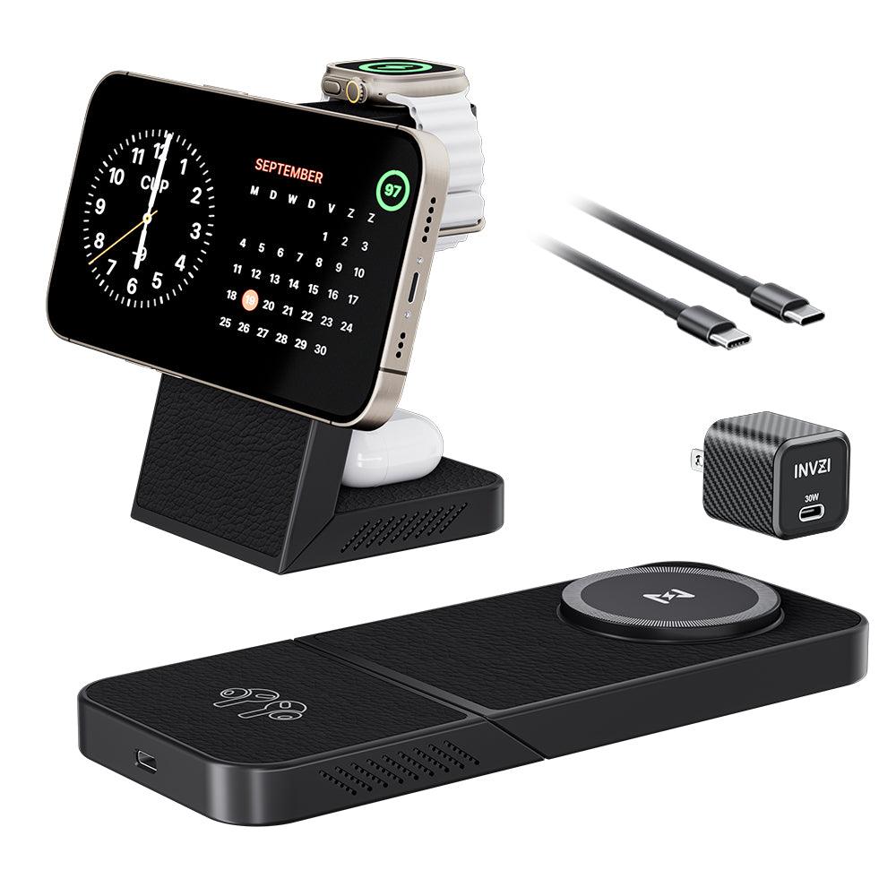 LuxCharge Elite Draadloze Hub | 3-in-1 snellaadoplossing voor naadloos gemak