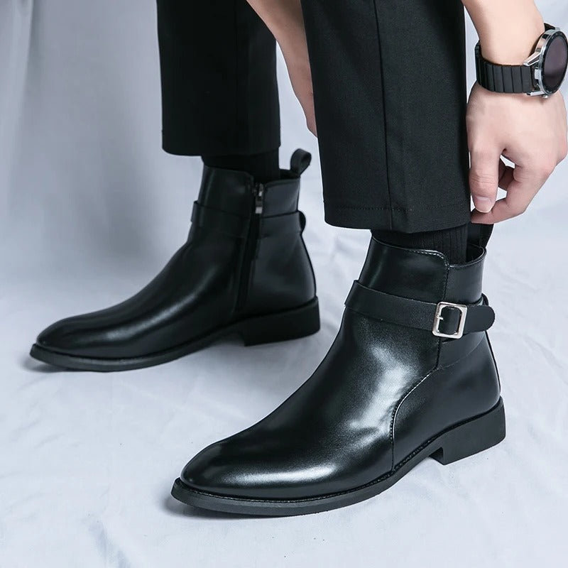 Elegante leren laarzen voor heren | Comfort