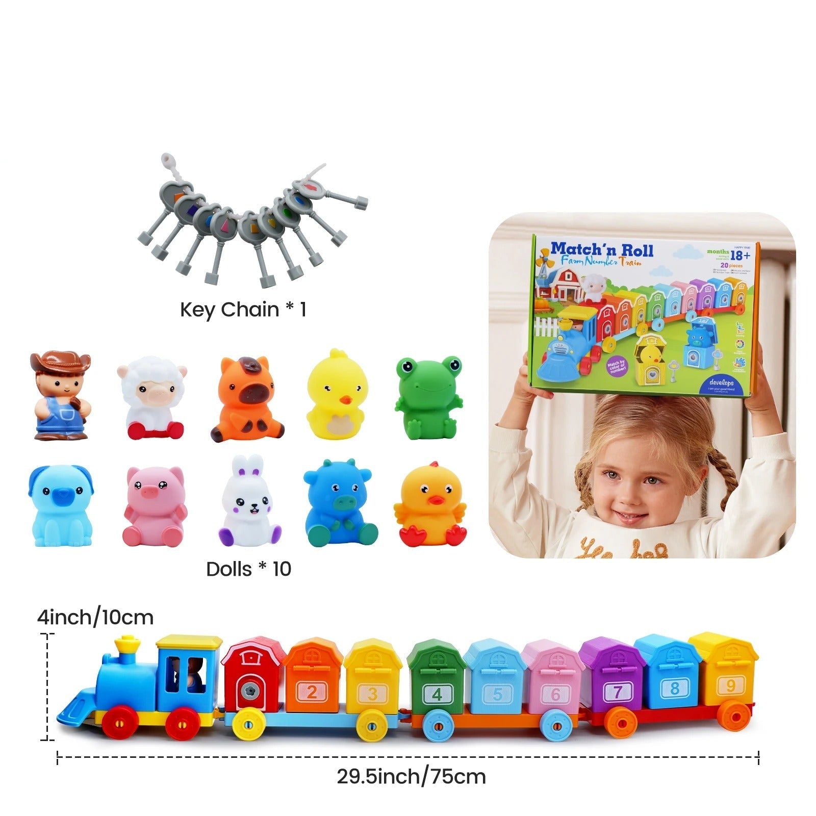 Montessori Farm Learning Cart Kinderspeelgoed