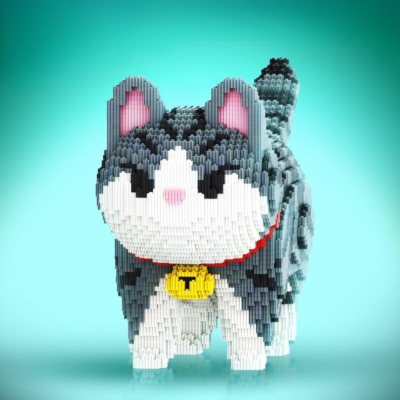 BrickPaw Mega Bouwkat | Bouw je eigen gigantische kat voor eindeloos speelplezier