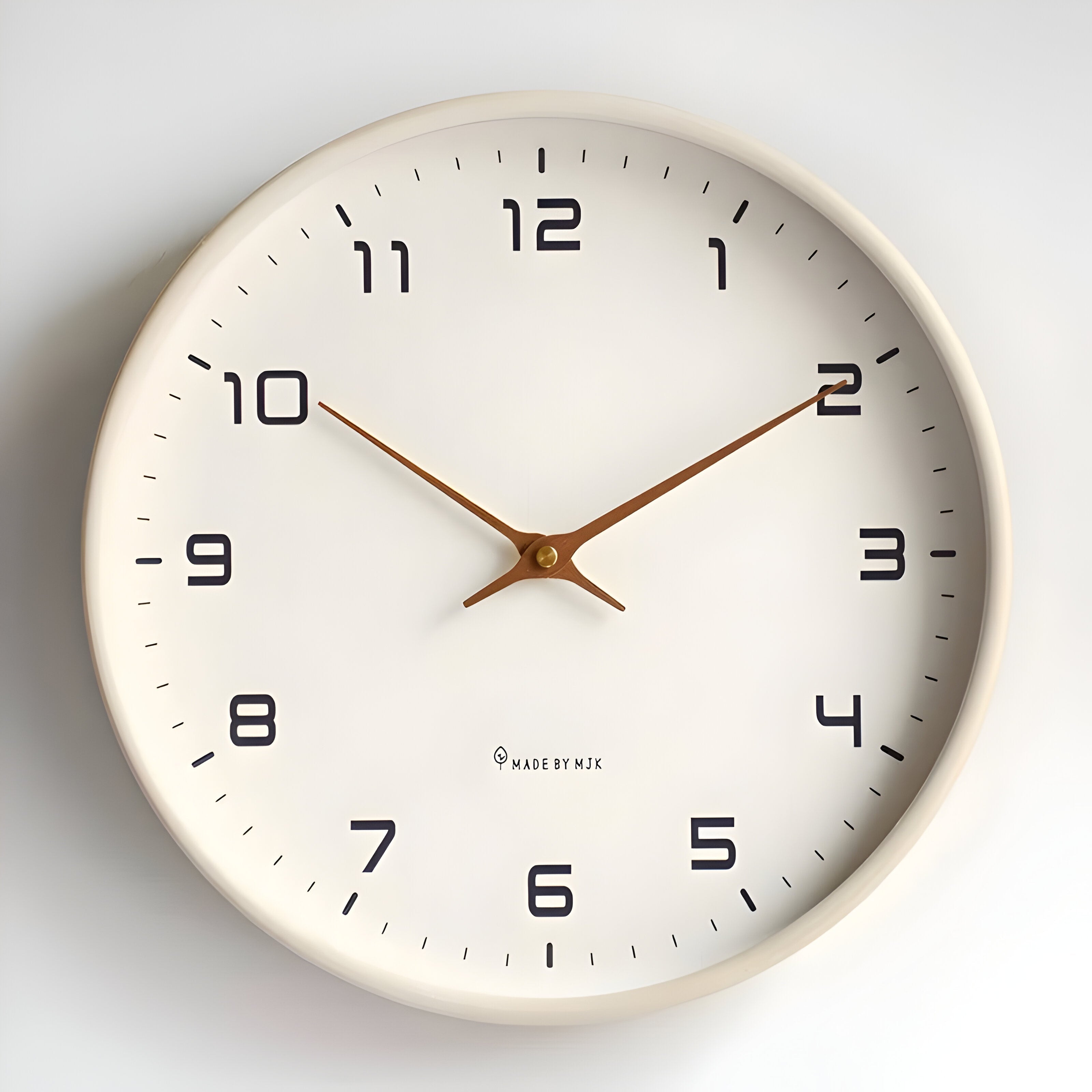 Geluidloze Houten Wandklok | Modern Rond Design