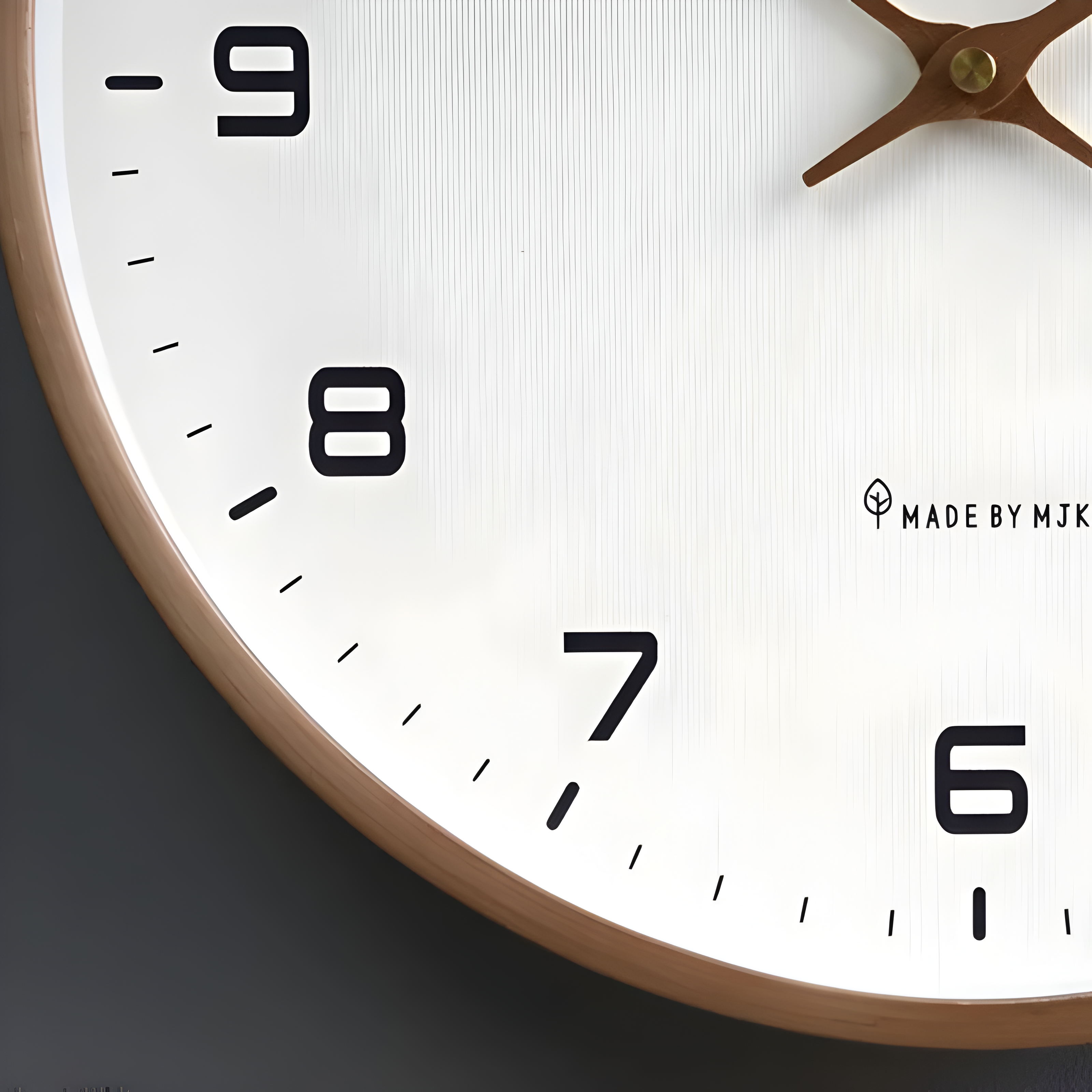 Geluidloze Houten Wandklok | Modern Rond Design
