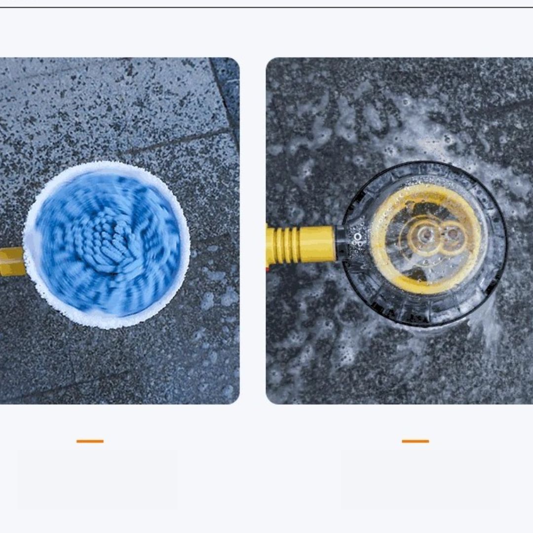 SpinClean Pro 360 | roterende autoborstel met eersteklas microvezel borstelharen