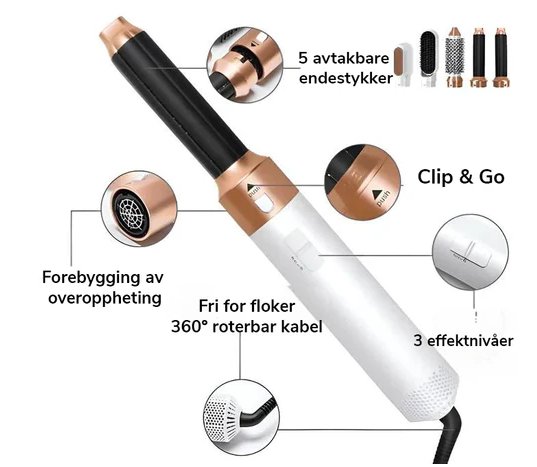 Professionele 5-in-1 Airstyler - Innovatieve Haistyler met Coanda-effect