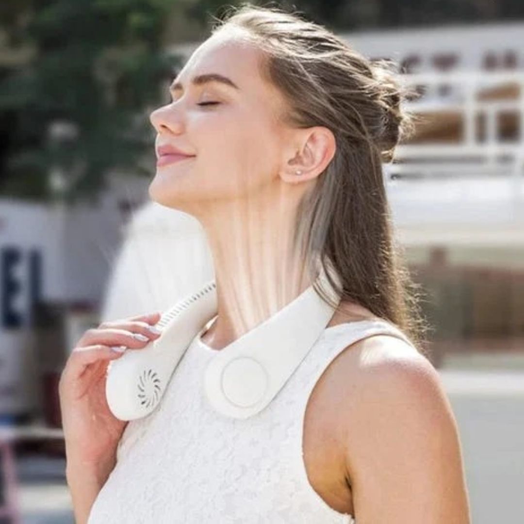 BreezeNeck | draagbare bladenloze nekventilator