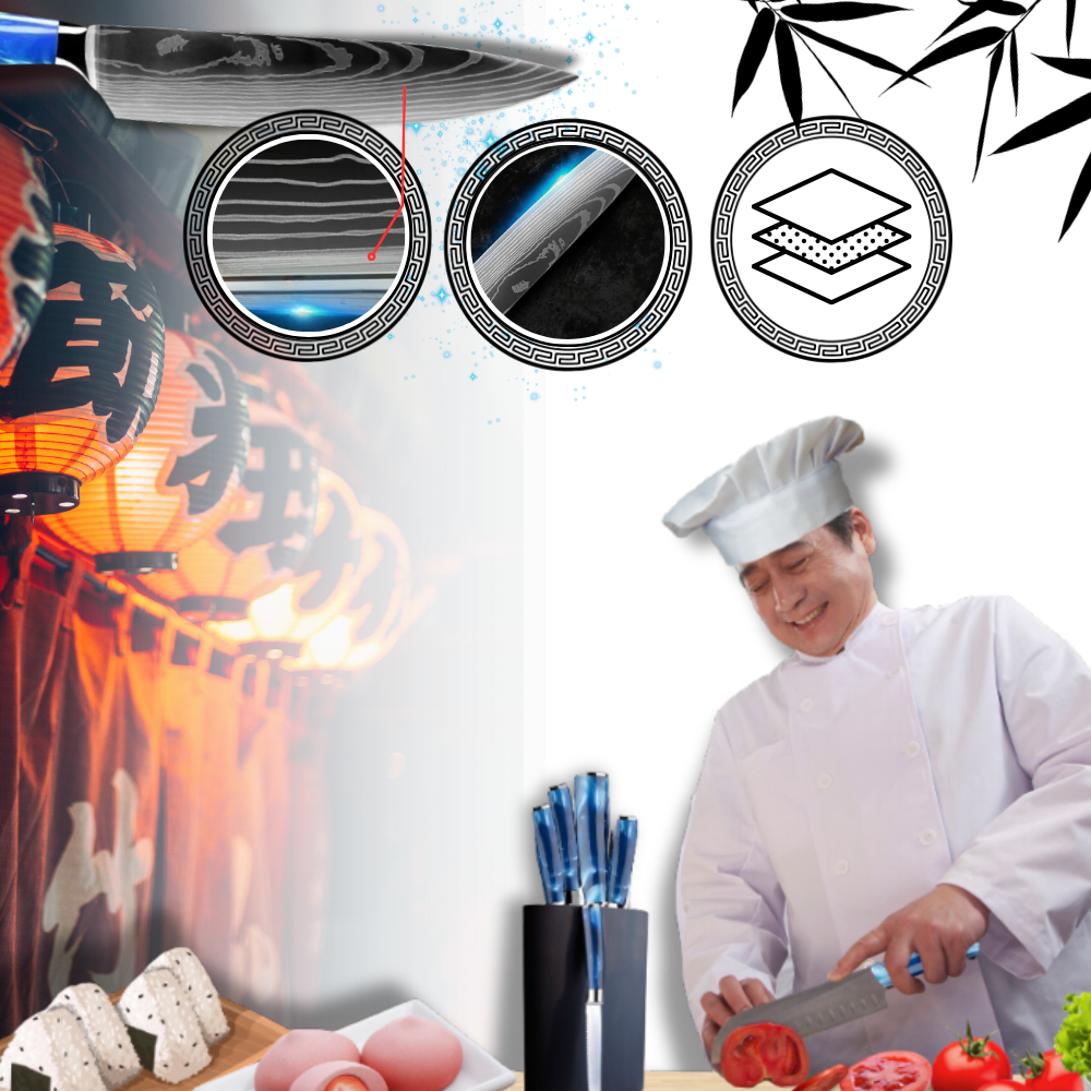 Atlantische Blauwe Japanse Messen