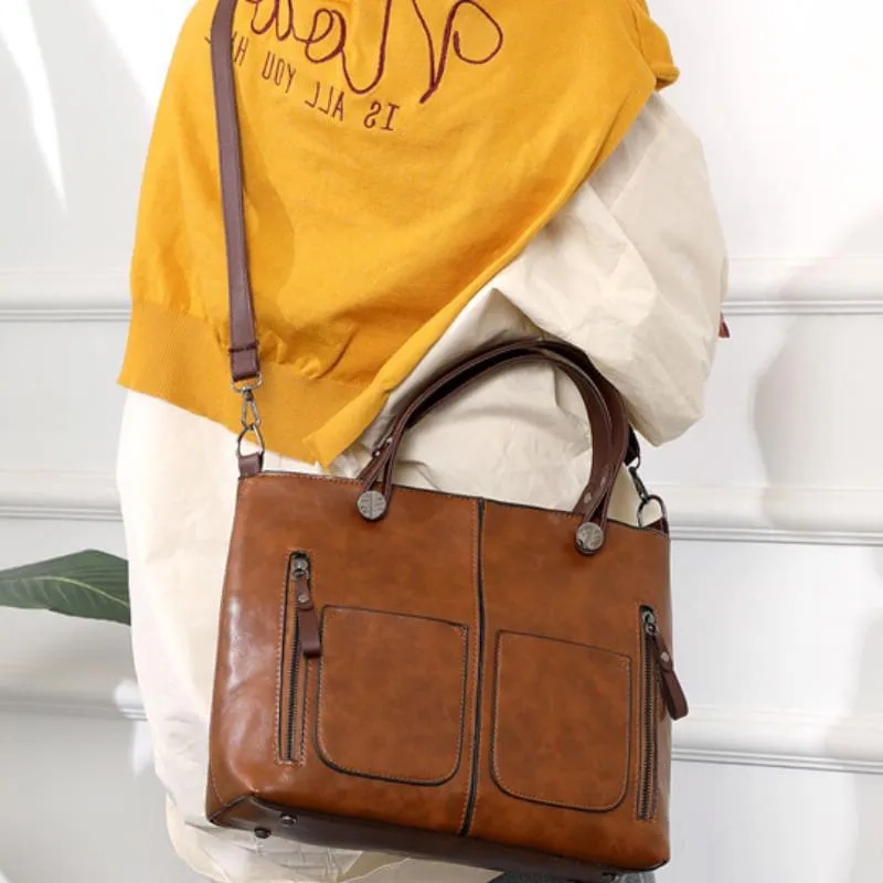 Elegante Lederen Tas