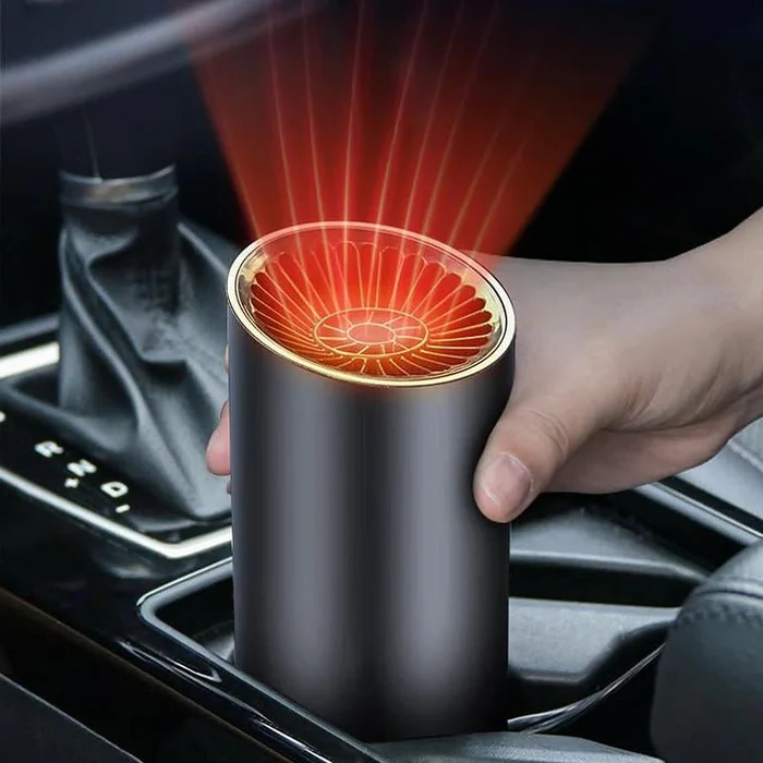 12V Autoheater & Ruitontdooier – Compacte Autoverwarming met 360° Rotatie