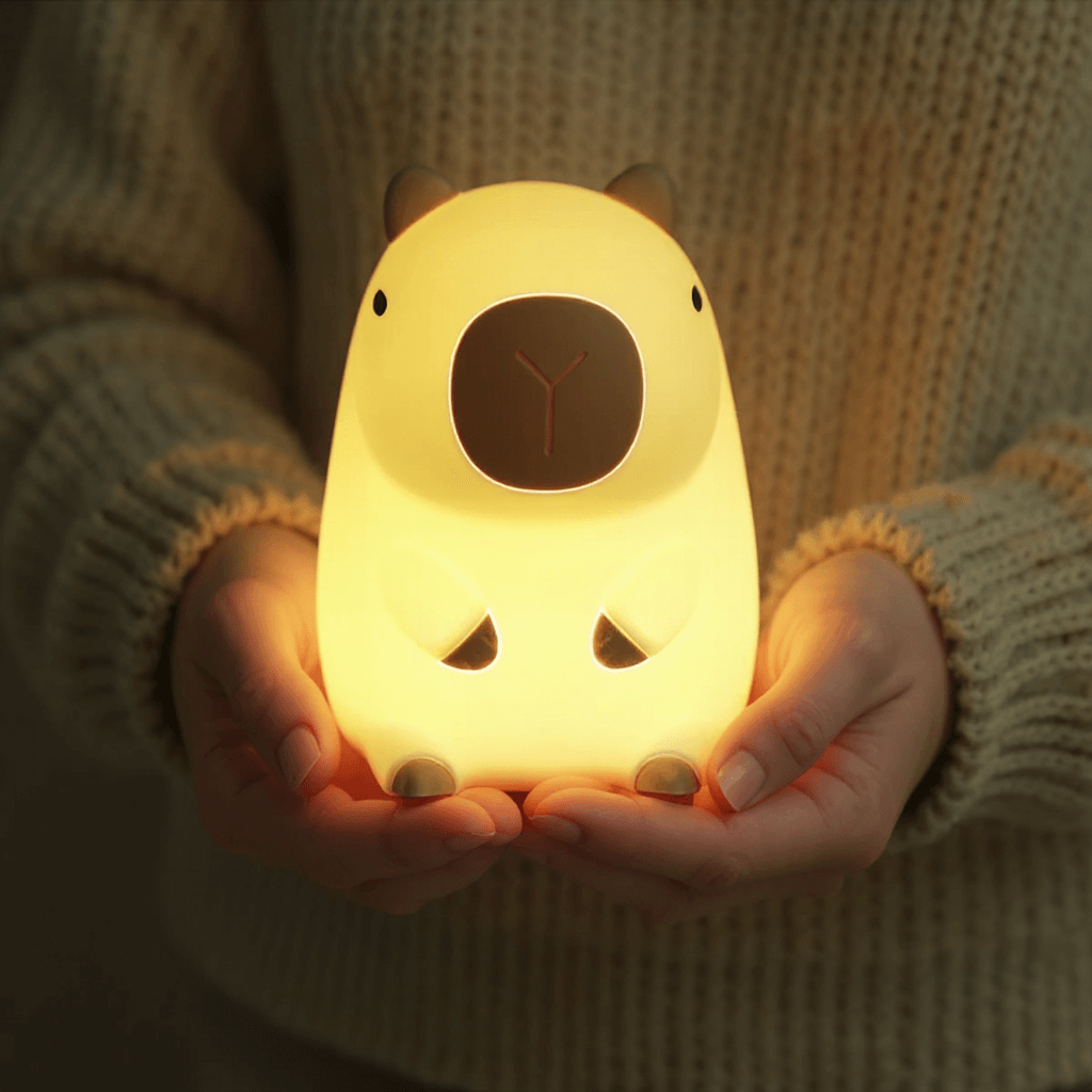 SquishBara | Capybara Squishy Nachtlampje Ideaal Cadeau voor Alle Leeftijden