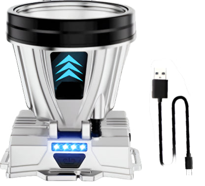 LuxeBeam LED Hoofdlamp | Verlicht je pad met een ultra heldere en duurzame lichtbron voor nachtelijke avonturen.
