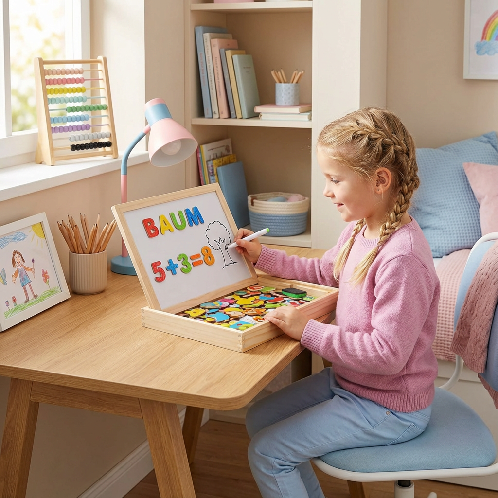 Montessori 2-in-1 Tekenbord voor Kinderen