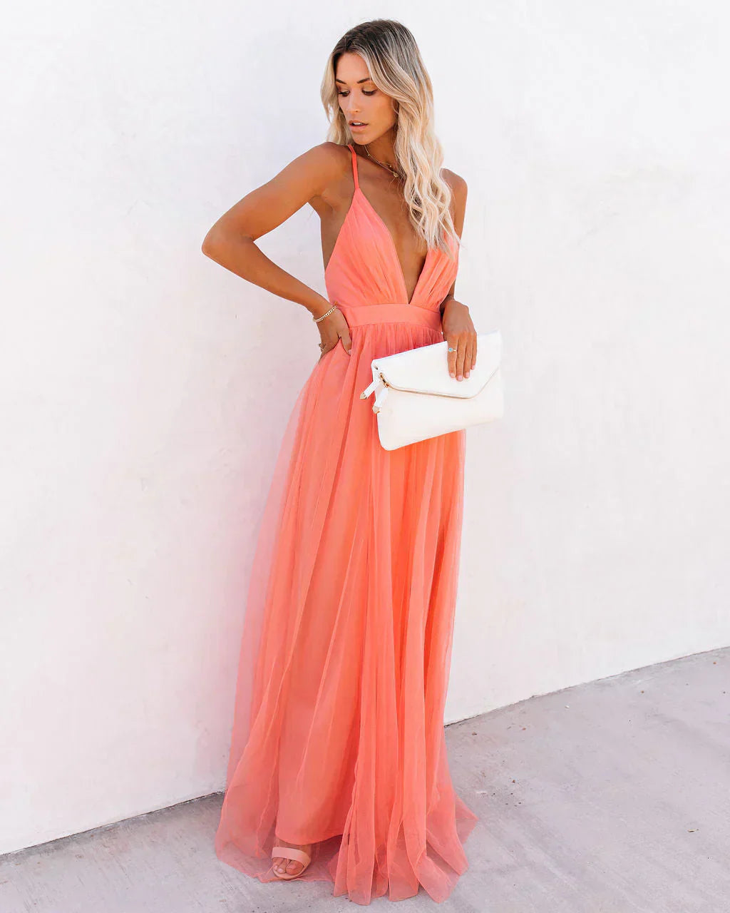 Elegante en vloeiende jurk voor dames | Maxi
