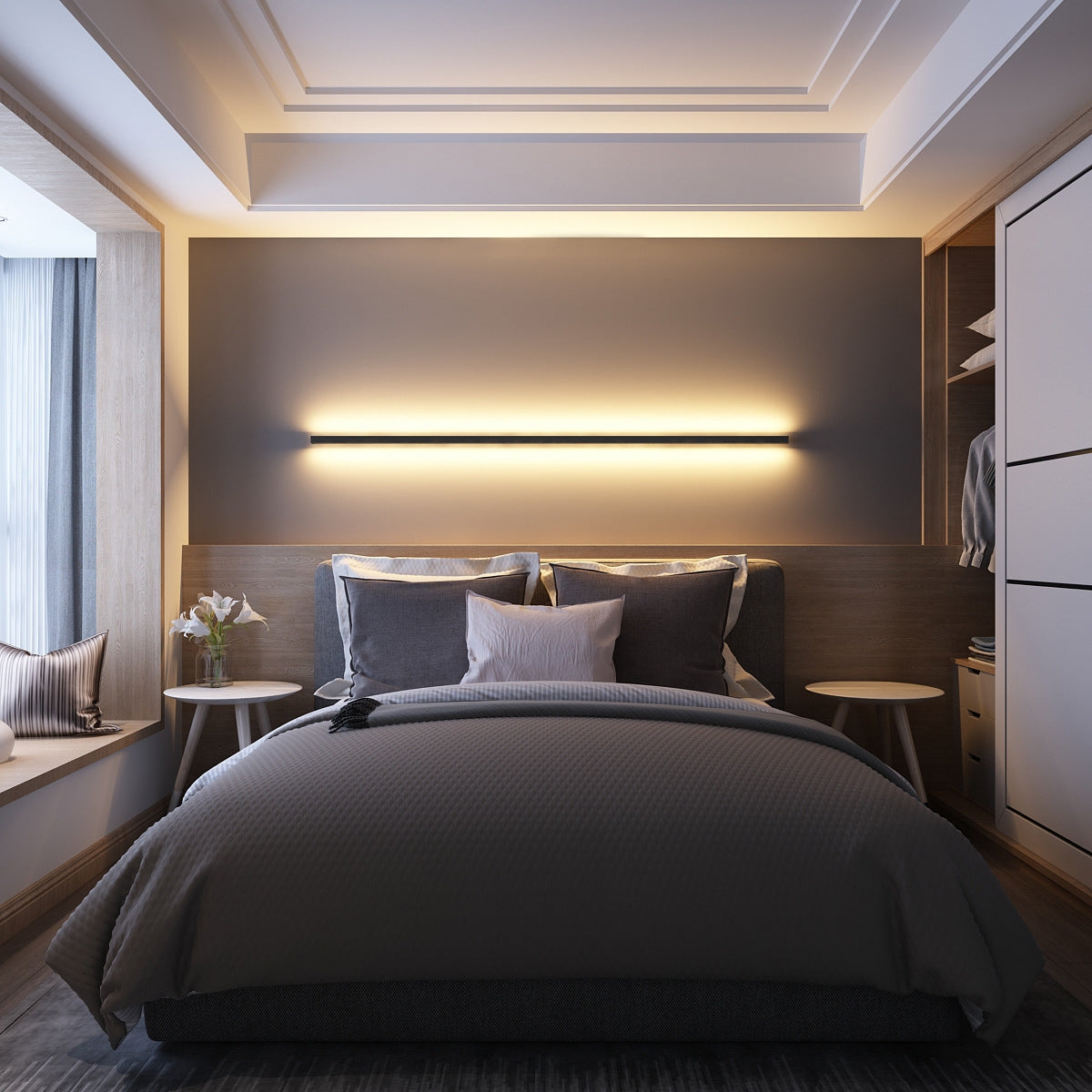Lineaire Minimalistische Wandlamp