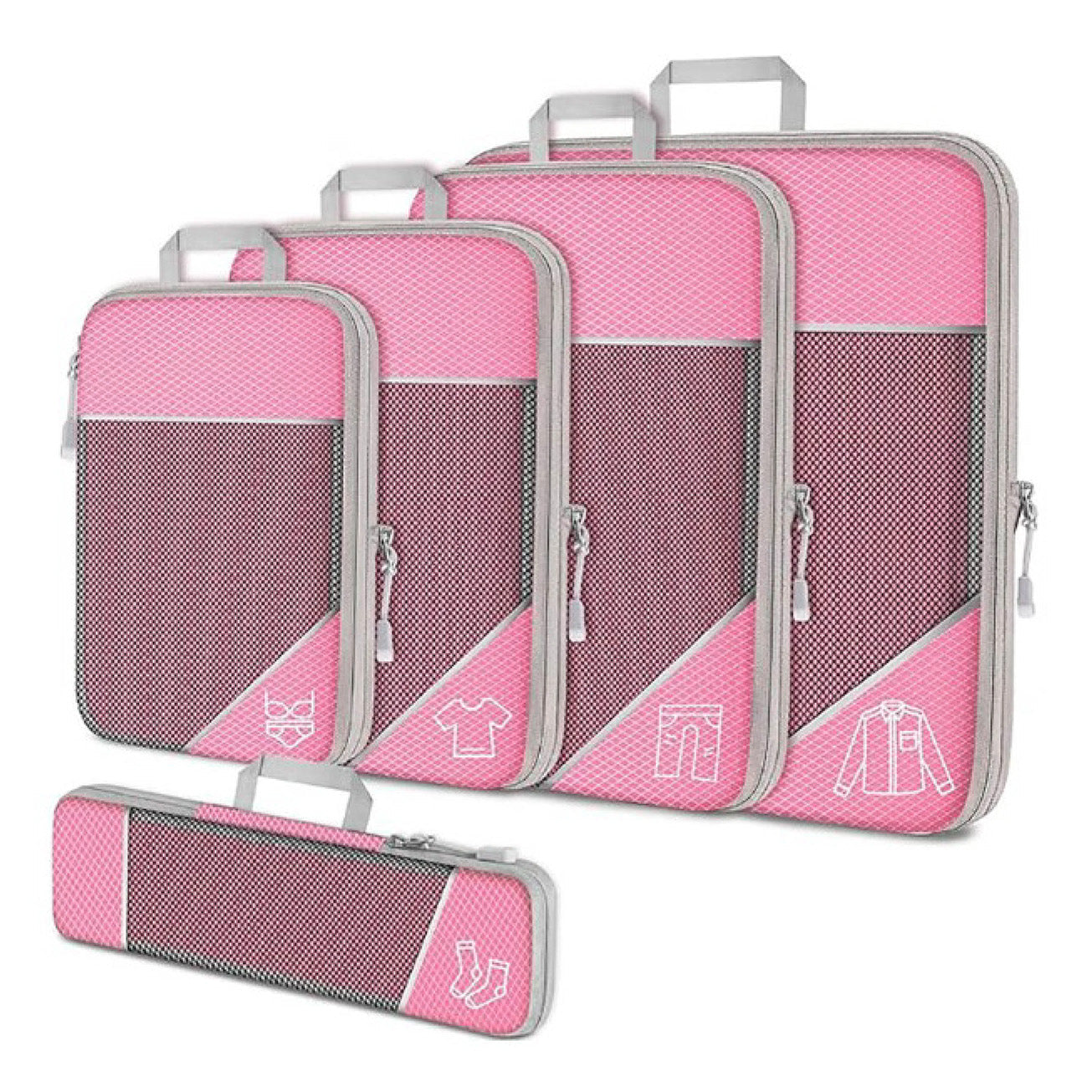 LuxuraPack Compressie Inpak Cubes | Ruimtebesparende opbergoplossingen voor georganiseerde reizen