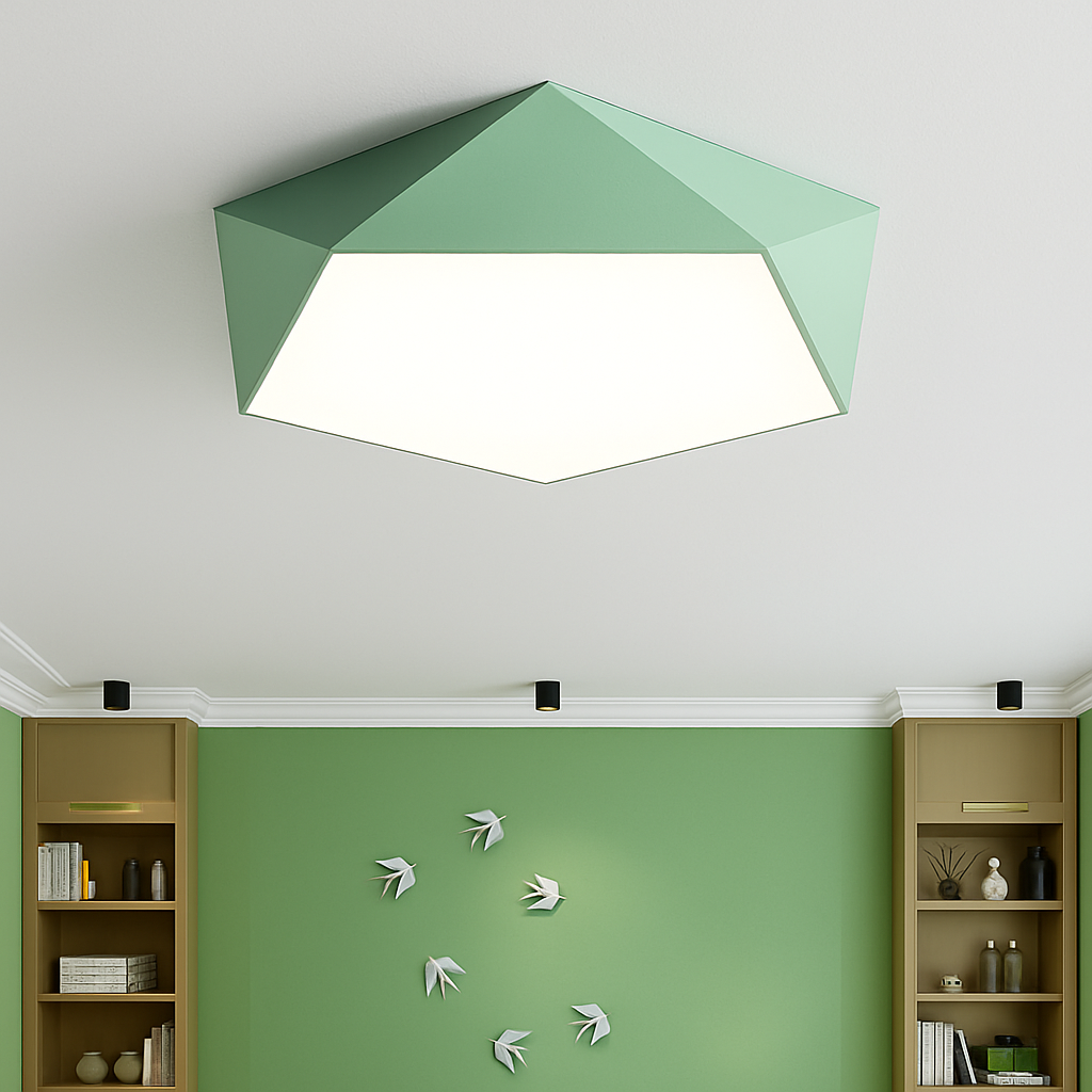 Geometrisch Design LED Plafondlamp in Kleur