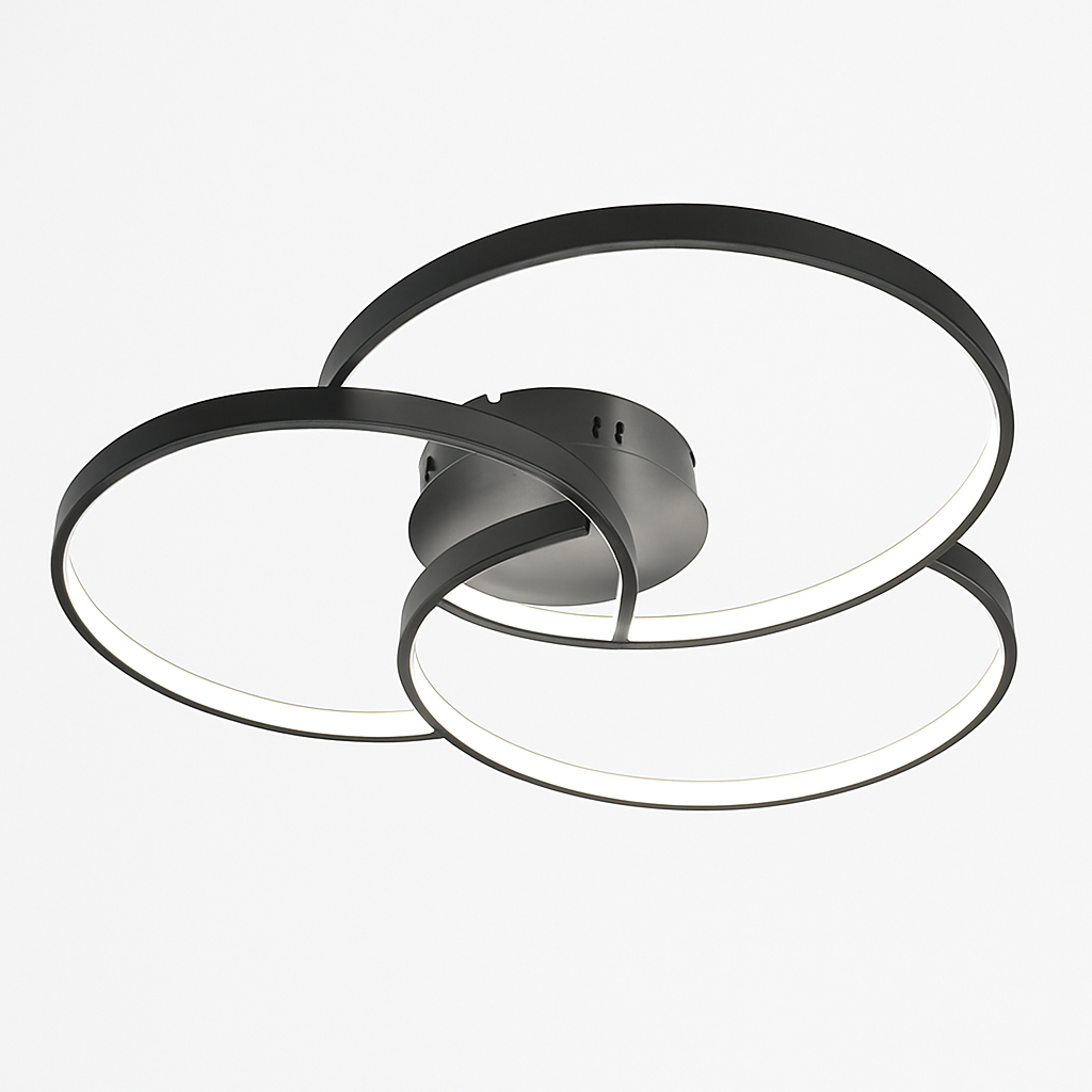Design LED Plafondlamp Roos drie Cirkels Bwart
