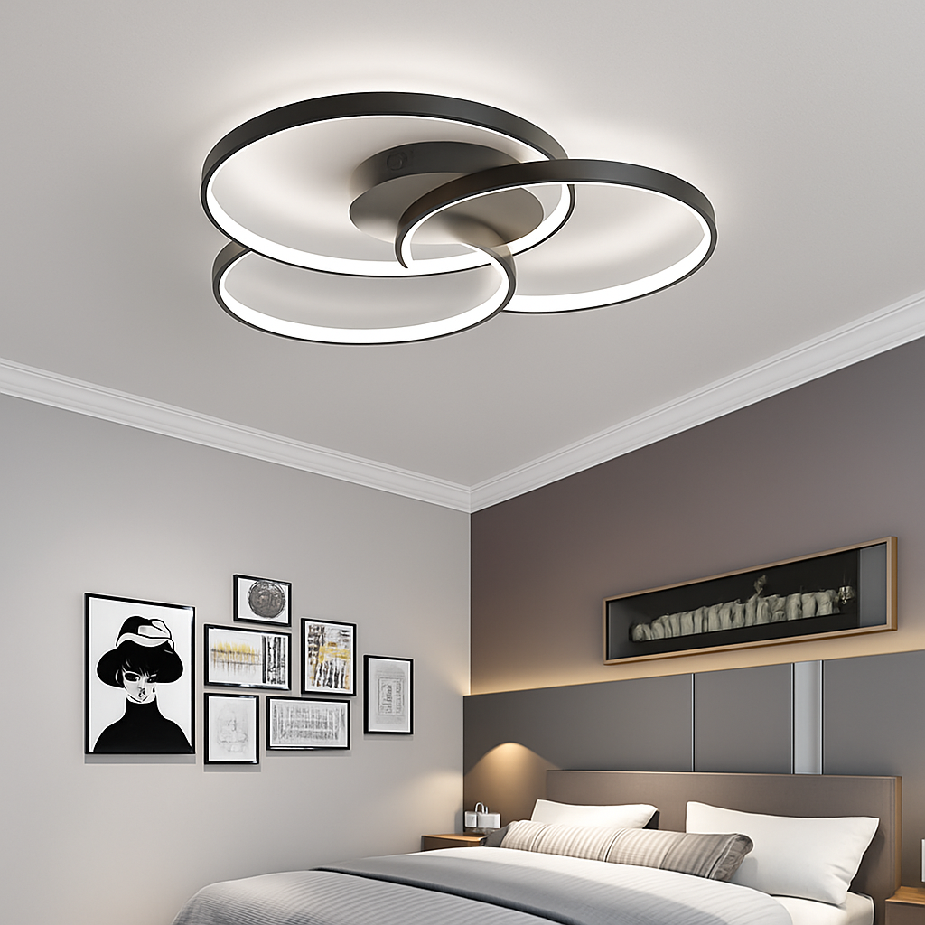 Design LED Plafondlamp Roos drie Cirkels Bwart