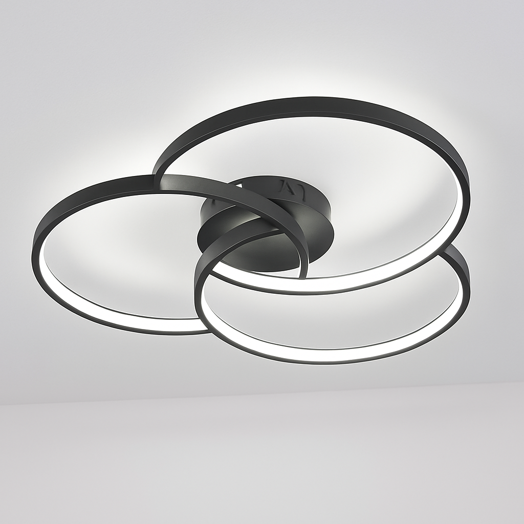 Design LED Plafondlamp Roos drie Cirkels Bwart