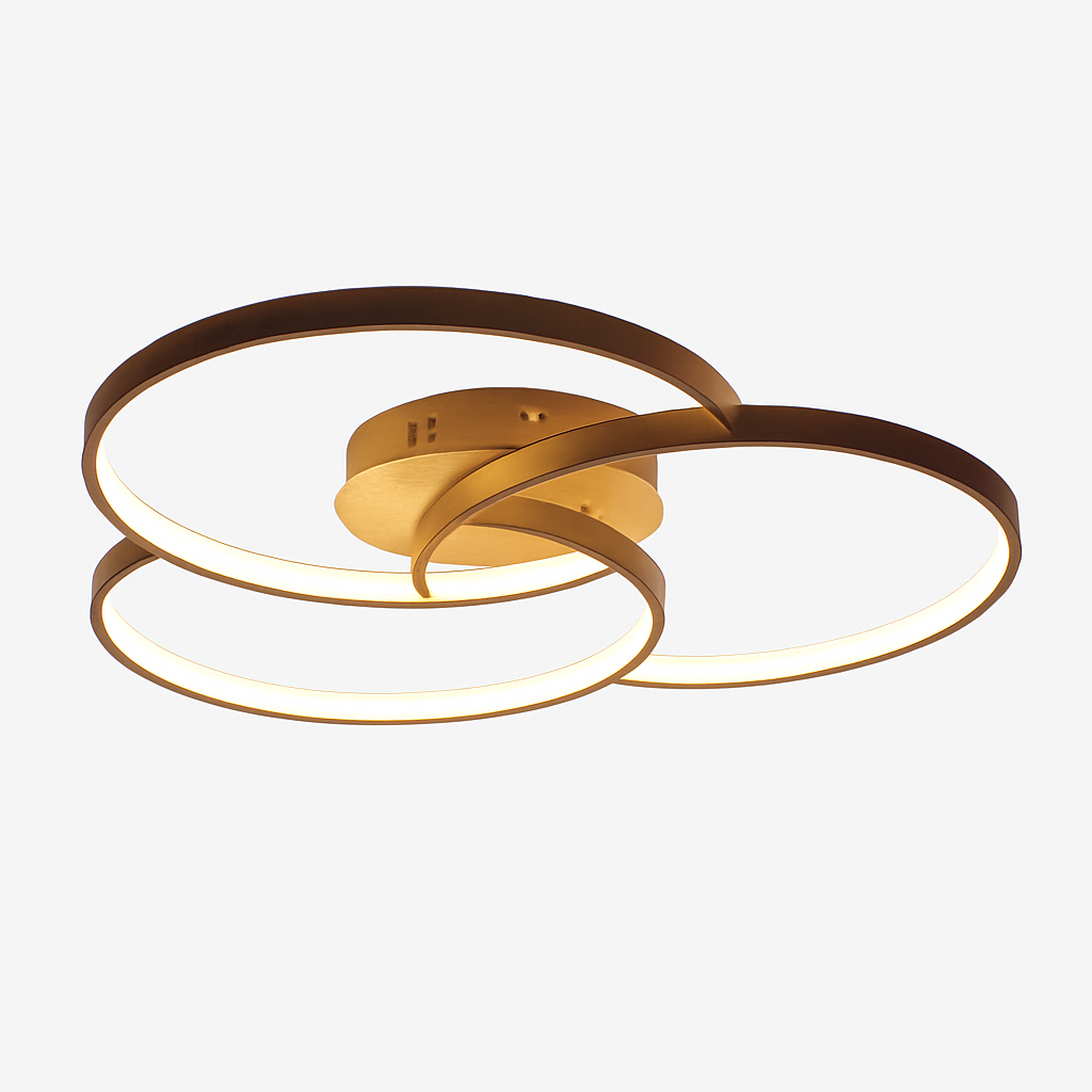 Design LED Plafondlamp Roos drie Cirkels Bwart