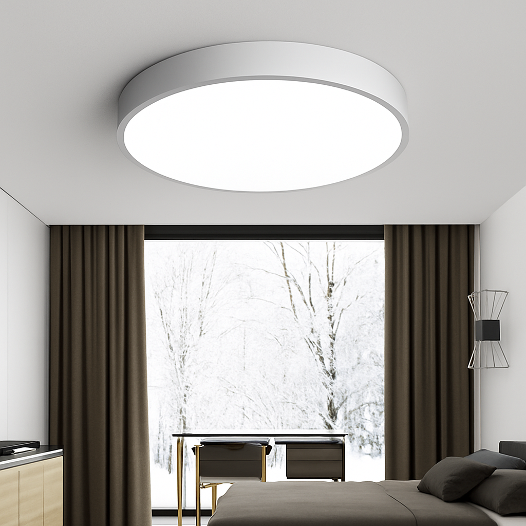 Ronde en platte LED-plafondlamp (verschillende maten)