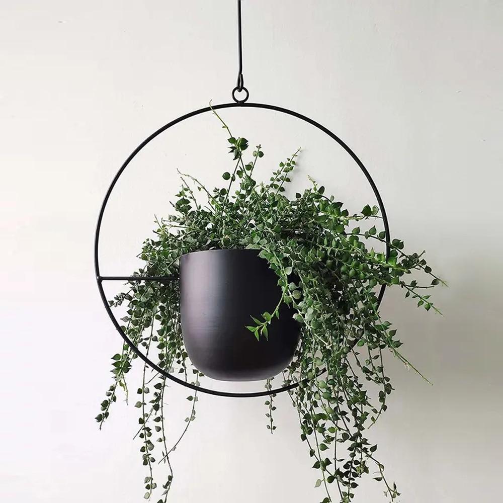 FloraFrame – Elegante metalen plantenhouder voor muur of plafond