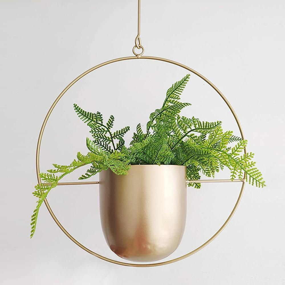 FloraFrame – Elegante metalen plantenhouder voor muur of plafond