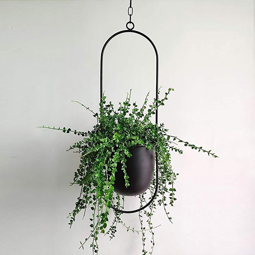 FloraFrame – Elegante metalen plantenhouder voor muur of plafond