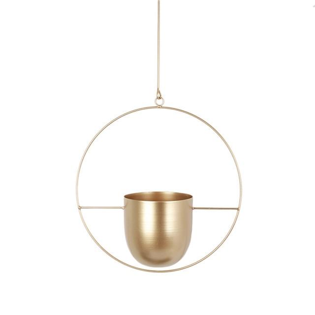 FloraFrame – Elegante metalen plantenhouder voor muur of plafond