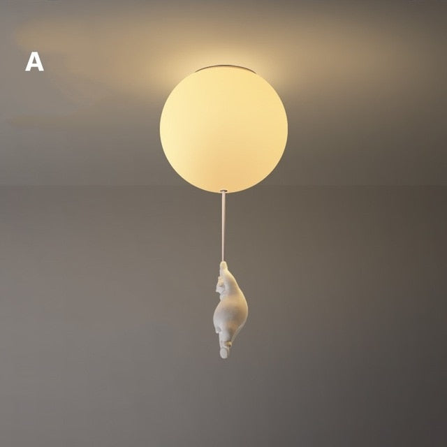 Ballonbeer Plafondlamp | Speelse Berenontwerp