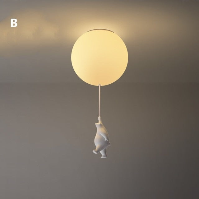 Ballonbeer Plafondlamp | Speelse Berenontwerp