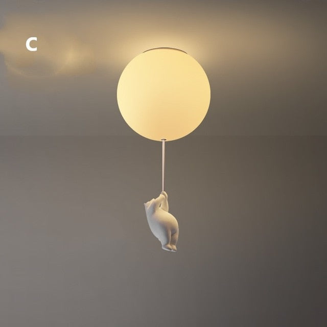 Ballonbeer Plafondlamp | Speelse Berenontwerp